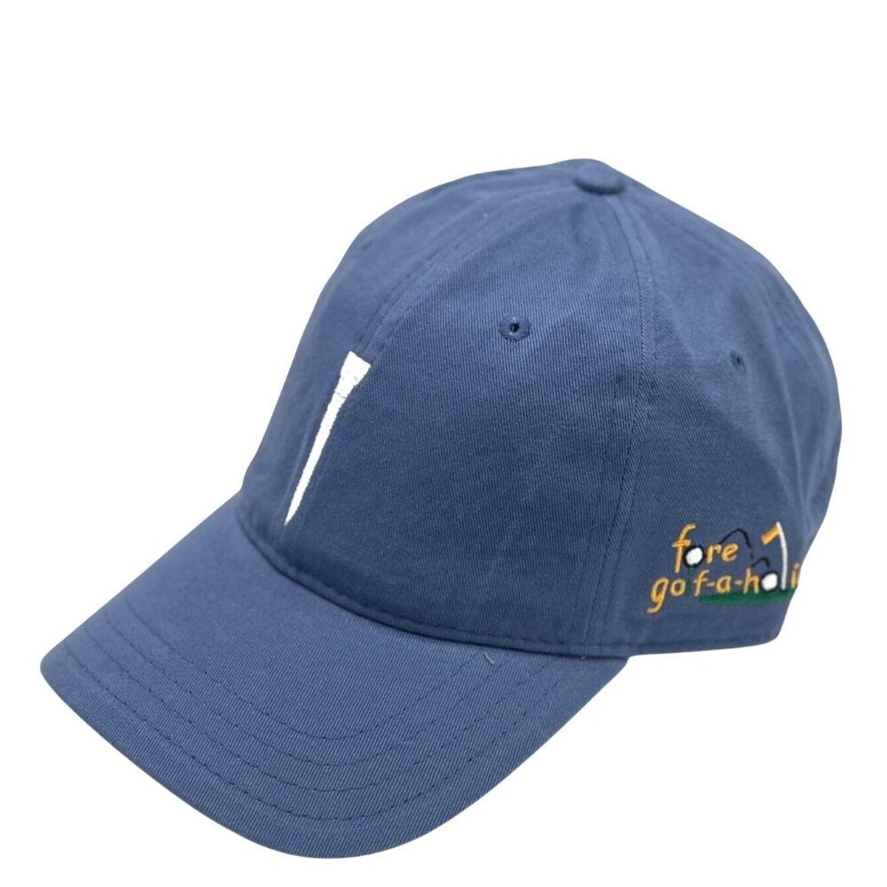 Pukka Men’s Embroidered Tee Golf Cap/ Hat Cotton Twill, Denim Blue, OS